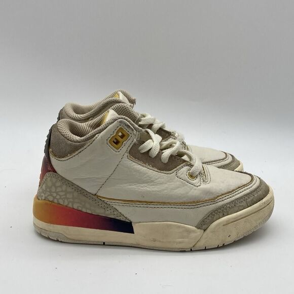 Youth 11.5C J. Balvin x Air Jordan 3 Retro PreSchool 'Medellín Sunset'FN0346-901 - Picture 1 of 10